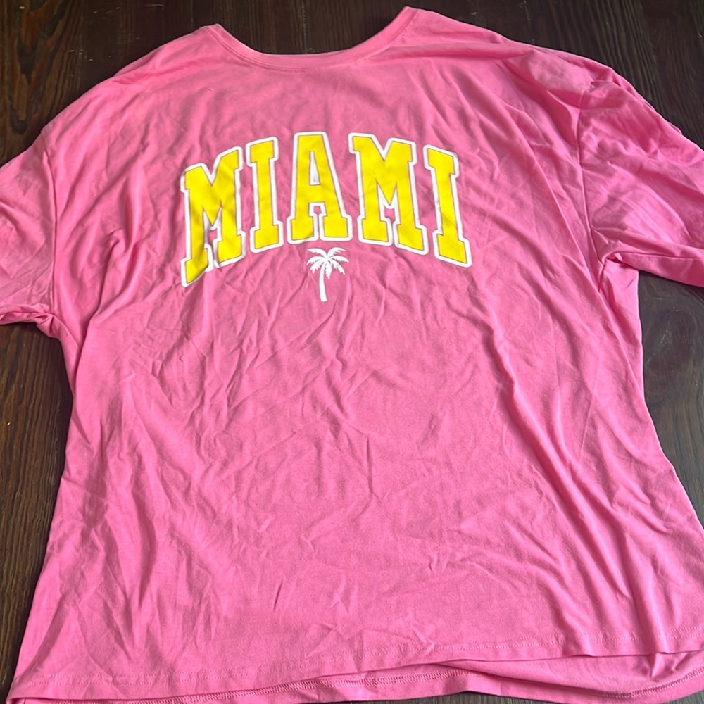 pink miami tee